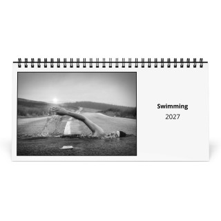 Swimming 2027 Desk Calendar