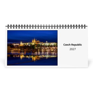 Czech Republic 2027 Desk Calendar
