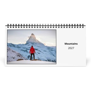 Mountains 2027 Desk Calendar