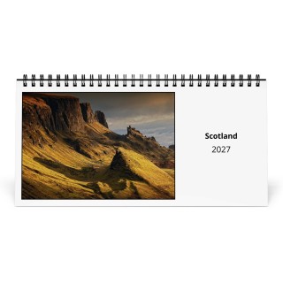 Scotland 2027 Desk Calendar
