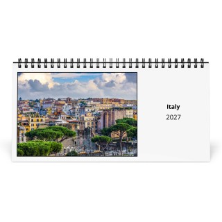 Italy 2027 Desk Calendar