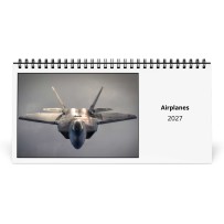 飛行機 2027 年卓上カレンダー