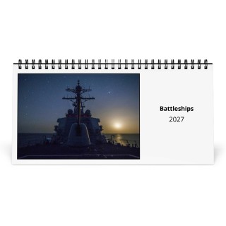 Battleships 2027 Desk Calendar