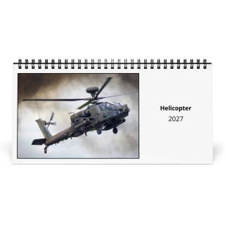Helicopter 2027 Desk Calendar