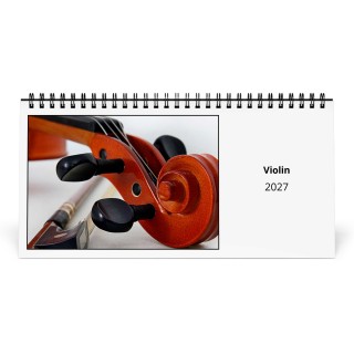 Violin 2027 Desk Calendar