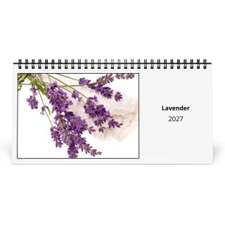Lavender 2027 Desk Calendar