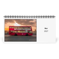 Autobús 2027 Calendario de Escritorio
