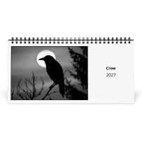 Corbeau 2027 Calendrier de Bureau