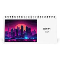 80s Retro 2027 Bureaukalender