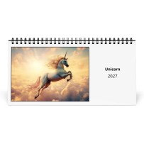Unicorn 2027 Desk Calendar