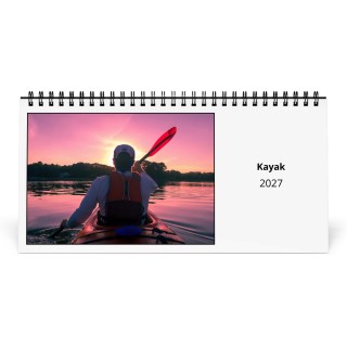 Kayak 2027 Desk Calendar