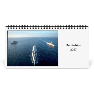 Battleships 2027 Desk Calendar