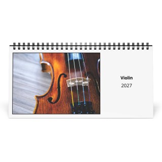 Violin 2027 Desk Calendar