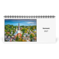 Vermont 2027 Calendario de Escritorio