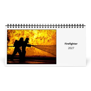 Firefighter 2027 Desk Calendar
