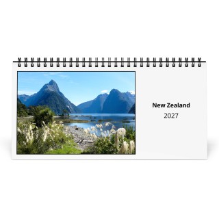 New Zealand 2027 Desk Calendar
