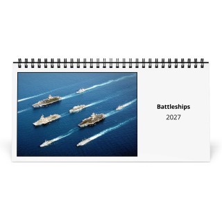 Battleships 2027 Desk Calendar