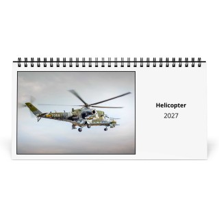 Helicopter 2027 Desk Calendar