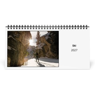 Ski 2027 Desk Calendar