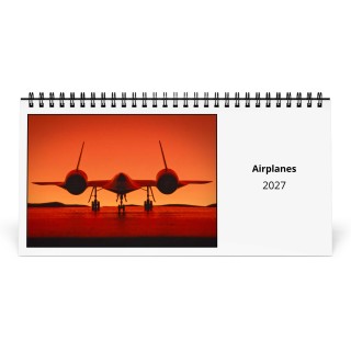 Airplanes 2027 Desk Calendar