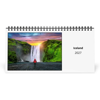 Iceland 2027 Desk Calendar