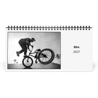 自転車 2027 年卓上カレンダー