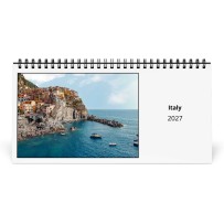 イタリア 2027 年卓上カレンダー