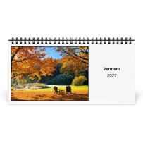 Vermont 2027 Skrivebordskalender