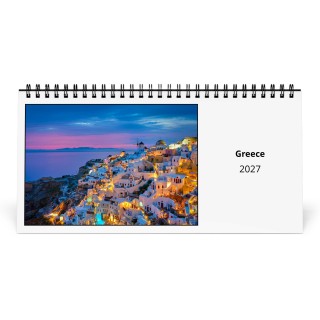 Greece 2027 Desk Calendar