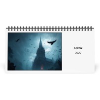 Gothic 2027 Desk Calendar