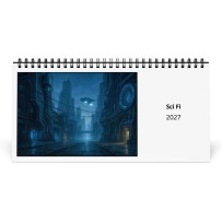 Sci Fi 2027 Desk Calendar