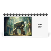 Robot 2027 Desk Calendar