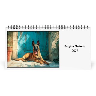 Belgian Malinois 2027 Desk Calendar