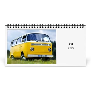 Bus 2027 Desk Calendar