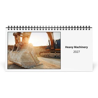 Heavy Machinery 2027 Desk Calendar