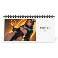 Ragazze Losche 2027 Calendario da Tavolo