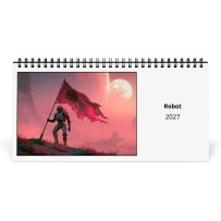 Robot 2027 Calendrier de Bureau