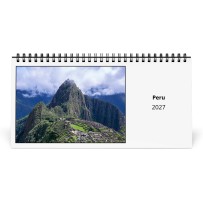 Peru 2027 Pöytäkalenteri