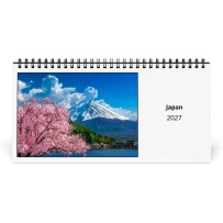 日本 2027 年卓上カレンダー