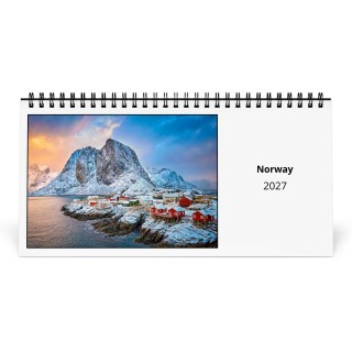 Norway 2027 Desk Calendar