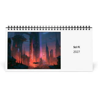 Sci Fi 2027 Desk Calendar