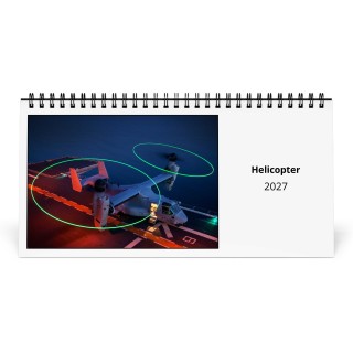 Helicopter 2027 Desk Calendar