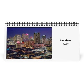 Louisiana 2027 Desk Calendar
