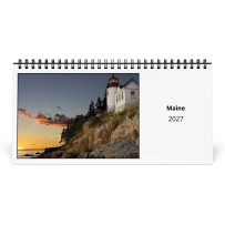 Maine 2027 Calendario da Tavolo