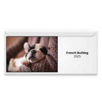 Fransk Bulldog 2024 Magnetisk Kalender