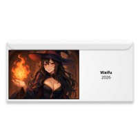 Waifu 2026 Calendario Magnético
