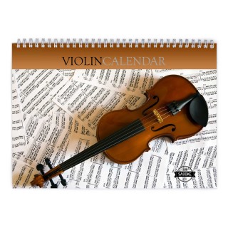 Violin 2024 Wall Calendar