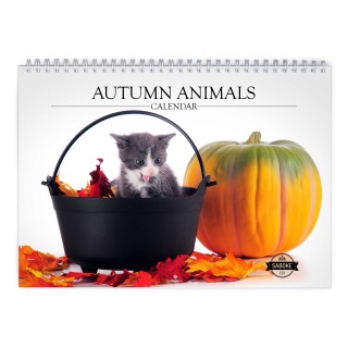 Autumn Animal 2024 Wall Calendar