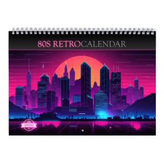 80s Retro 2024 Wall Calendar