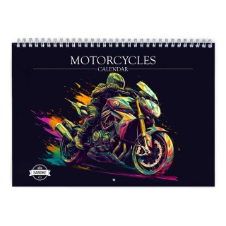 Motorcycle 2024 Wall Calendar